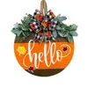 Decoraciones de Pared para Sala de Estar Estilo Pastoral Nuevo Otoño Transfronterizo Colgante de Pared Letrero de Puerta de Hoja de Arce Pequeña de Acción de Gracias de Tres Piezas