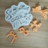 Molde para Decoración de Pastel con Forma de Lazo de Cinta, Molde para Colgante de Aromaterapia, Molde de Silicona Líquida para Chocolate