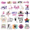 50 Pegatinas de Dibujos Animados de Baile, Vasos de Agua, Mochilas, Cuadernos, Decoración Impermeable para Cuadernos DIY Pegatinas Impermeables