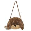 Bolso bandolera de estilo coreano con forma de cachorro de peluche, bolso de muñeca con forma de corazón para niña, bolso de gran capacidad para guardar teléfonos móviles.