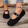 Zapatos de Ballet Boca Baja de Una Sola Línea Nuevos Zapatos Mary Jane Zapatos Pequeños de Cuero para Mujer Planos Zapatos Casuales 36-43 Talla Grande