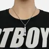 Colar Unissex Europeu e Americano Transfronteiriço de Aço Inoxidável Apito de Respiração Pingente de Pressão Ajustável Acessórios de Roupas Hip-Hop