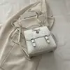 Mochila de Bolinhas Estilo College para Mulheres 2026 Nova Tendência Mochila de Aula para Estudantes Universitários Bolsa de Ombro Cruzada Versátil Casual