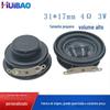 Alto-falante Magnético Interno Redondo de 31mm 4 Ohms 3W Alto-falante Multimídia Caixa de Presente Máquina de Histórias de Voz Ai Alto-falante Pequeno