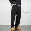 Jeans Negros de Otoño e Invierno para Hombre Pierna Ancha Rectos Sueltos Versión en Capas Talla Alta Grande Terciopelo Caído Espesados