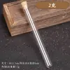 Tubo de incienso de vidrio altamente transparente tubo de incienso tubo de tapón de incienso de madera de agarwood sándalo barril de incienso