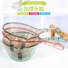 Cuchara de agua de plástico transparente para el hogar, suministro de fábrica, para cocina, se puede colgar una cuchara de agua de plástico transparente engrosada con pico, cuchara de agua de plástico