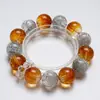 Pulsera Hecha a Mano de Cristal Blanco de Cristal Natural Qingshan Dugu para Mujer, Nuevo Estilo Versátil, Pulsera Iluminadora al por Mayor