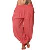 2021 Desejo Transfronteiriço AliExpress Europa e América Calça Larga Lisa de Cor Sólida Calças Casuais Femininas Calças Harlan