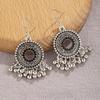 Pendientes de campana con borlas bohemias, joyería india transfronteriza, pendientes de plata retro para mujer