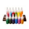 Kit de materiales de pigmento para pintura para manualidades infantiles, laca ecológica, manualidad de pintura, pigmento especial para abanicos redondos en blanco y abanicos pintados