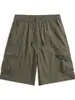 Pantalones cortos de trabajo estilo americano para hombre, pantalones casuales de verano finos y holgados de longitud media, pantalones cortos deportivos de seda helada de secado rápido