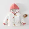 Roupas de Bebê Inverno Bebê 160g Jaqueta Acolchoada com Capuz Recém-nascido Top Quente Espessado Roupa de Bebê Anyang
