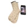 Calcetines Versátiles de Lunares, Calcetines Zhuji, Calcetines de Media Pantorrilla para Mujer, Calcetines Calentitos Holgados Estilo Coreano, Calcetines Largos Casuales de Moda para Mujer