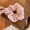 Estilo Preguiçoso Pompom Anel de Cabelo Intestino Grosso Estilo Coreano Feminino Rabo de Cavalo Baixo Acessórios de Cabelo Elegantes Versáteis Título