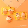 Accesorios de Resina para Mini Pasteles Simulados, Decoraciones DIY con Pegamento de Crema, Juguetes de Comida Postre Caricatura Lindos, Adornos