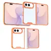 Adequado para capa de celular dobrável iPhone 18 Duo, capa protetora acrílica 2 em 1 transparente Apple 18D minimalista
