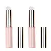 Nuevo Pincel de Labios de Silicona Suave Q Pincel para Lápiz Labial con Tapa Cabeza Redonda Pequeña Pincel para Difuminar Corrector de Labios Mini Pincel de Maquillaje Portátil