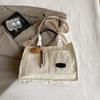 Moda Novo estilo coreano nicho luz luxo veludo cotelê bolsa de ombro casual simples para todos os jogos de alto valor Crossbody Tote Bag