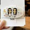 Mismo estilo que Xiaohongshu yuy Xiaoyu pinza para el pelo acrílica estilo caricatura INS para niña clip lateral accesorio para el pelo versátil para niños