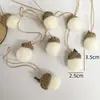 Materiales para decoración de bolas de bellota DIY de fieltro de lana transfronterizo para arreglo de escena navideña y adornos para árbol de Navidad