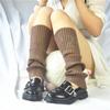 Calcetines de Punto Estilo Coreano Otoño e Invierno con Lazo de Pedrería Mangas de Pantorrilla de Color Sólido Estilo Japonés JK Uniforme Artístico Escuela