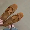 Primeiro Encontro Ji Verão Nicho Plataforma Trançada Sandálias Romanas Femininas Tira Única Respirável Sandálias Casuais Retrô