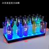 Balde de gelo luminoso LED acrílico Ice Cube beber cerveja champanhe cocktail bucket bar KTV balde de gelo comercial de plástico