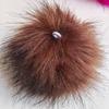 Chapéu Acessórios Versátil Fox White Fur Ball Imitação Animal Spring Rubber Tendon Fluffy Ball Rubber Tendon DIY Hair Acessórios