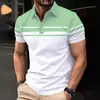 Moda Casual para Hombre Tallas Grandes Transfronteriza Camisa Polo de Manga Corta con Botones Estampado 3D Verano Nuevas Llegadas Venta al por Mayor de Fábrica