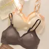 Base Líquida Invisible Sin Costuras para Busto Grande que Hace que Parezca Más Pequeño, Copa sin Espacio, Push-Up, Sujetador Cómodo de Una Pieza Bl2538