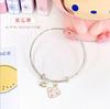 Pulsera Súper Rentable Sanrio con Cascabel para Mejor Amiga Estudiante Femenina Linda y Dulce Kuromi Melody Perro Canela