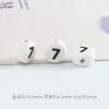 Amazon Xiyin Venda Quente 6x 10mm Contas Cerâmicas com Alfabeto Material para Fazer Pulseira DIY Infantil Conjunto de Contas