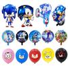 Nuevo globo de aluminio de caricatura de Sonic the Hedgehog fiesta de cumpleaños sonido Chico Modelado traje infantil al por mayor