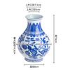 Vaso de cerâmica antigo azul e branco de Jingdezhen pintado à mão para arranjo de flores na sala de estar, ornamentos de coleção, decoração para casa chinesa