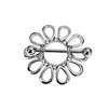 Aço inoxidável 316L folhas ocas pena anel de mamilo piercing joias atacado Amazon piercing joias em estoque