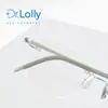 Gafas sin Montura Dr.Lolly para Hombre, Monturas de Gafas sin Montura de Titanio Puro Ultraligeras para Negocios, Luz Azul Anti-Reflejo, Adecuadas para Lentes Graduados
