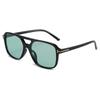 Gafas de Sol Retro de Doble Puente en Forma de T Modernas, de Moda Europeas y Americanas de Gama Alta Versátiles con Forma Cóncava para Fotografía Callejera Vacaciones