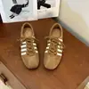 2026 Nuevos Zapatos de Entrenamiento Alemanes Personalizados para Mujer, Estilo Popular de Este Año, Zapatos Transpirables Forrest Gump, Velcro, Suela Plana, Versátiles, Cómodos