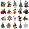 20 Nuevos Goteo de Aceite Blanco K Trineo de Navidad Gato Manzana Aleación Accesorios DIY Colgante de Pulsera Colgante Amazon