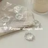 Anillo Personalizado de Plata de Ley S925 Estilo Coreano Estilo Ins con Línea Hueca en Forma de Diamante con un Acabado de Alta Gama y Diseño de Nicho para Apilar