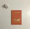 Porta Boletos de Viaje Mapa Pasaporte de Cuero Liso Porta Pasaporte Multifuncional PU Bronceado Almacenamiento de Pasaporte Bolsa para Identificación