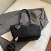 Bolsa Tote de Moda Grande Capacidade Feminina Retrô Simples Casual para o Dia a Dia Ombro Axila Bolsa Transversal Comércio Exterior
