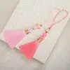 6cm Xiangyun Pequeno Pingente de Franja com Borla Joia Artesanal Decoração Pingente para Capa de Celular Pingente Marcador de Página Acessórios de Grampo de Cabelo