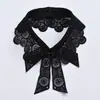 Cuello Falso de Encaje Decorativo de Primavera y Verano para Mujer, Corbata de Lazo para Camisa, Suéter, Sudadera, Cuello Falso Separado