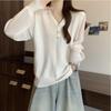 Exportar Novo Suéter de Tricô Feminino Plus Size Estilo Preguiçoso com Decote V Versátil Casual Peça Única Feminina Plus Size