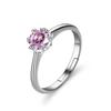 Deseo transfronterizo ebay Europa y Estados Unidos chapado simple plata esterlina S925 simulación color cristal Zircón anillo anillo de bodas explosión