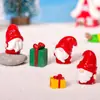 Adornos de Duende Navideño para Exportación Transfronteriza Paisajismo de Nieve Decoración de Resina para Coche Escritorio Manualidades DIY Accesorios
