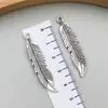 Acessórios de Joias DIY Retro Liga de Zinco Pena Folha Pingente Colar Brincos Chaveiro Pingente Fabricante Atacado
