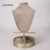 Suporte de Joias de Pescoço Retrô de Duas Camadas, Simples para Colar, Pulseira, Brincos, Anel, Suporte de Exibição de Joias, Exibição de Joias